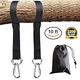 BICMTE Tree Swing Straps Hanging Kit, Two 10ft