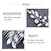 Catery Rhinestones Hair Comb Bridal Headpiece Silver Wedding Hair Accessories for Brides and Women