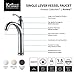 Kraus FVS-1005SN Riviera Tall Vessel Bathroom Faucet, 13
