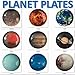 trshops Planet Plates of Solar System Dinnerware Set (Pluto Added-9 Planets)