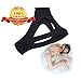 Stop Snoring CPAP Chin Strap Anti Snoring Solution Snore Stopper Jaw Supporter Device(Black)