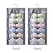 TuuTyss Hanging Mesh Pockets Dual-Sided Closet Organizer for Underwear,Bra,Socks,Accessories with Hanger,Large Pockets-Grey