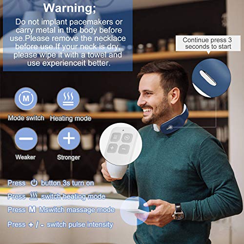 Neck-Massager-with-Heated-Portable-Cordless-Electric-Neck-Massage-Equipment-3-Modes-and-15-Speeds-Smart-Deep-Tissue-Trigger-Point-Massage-for-Office-HomeTravel-Gift-for-Women-Men
