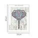 DIY 5D Diamond Painting Kit, Cross Stitch Crystal Embroidery Rhinestones Craft 5D Drilled Resin Diamond Painting by Number Kits (Elephant)