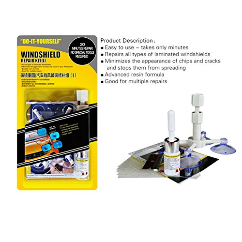 image for Quick Fix Windshield Repair Kit, Leezo DIY Car Glass Windshield Windsc
