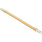 uxcell 15 Inch Genuine Leather Purse Strap, 0.71 Inch Wide Short Shoulder Bag Strap Replacement Purse Straps Replacement for Women DIY Handbag Underarm Shoulder Bags, Tan