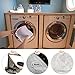 OTraki Bra Wash Bags for Lingerie 6 Pack Mesh Delicates Zipper Laundry Bag for Women College Girl Underwear Socks Silk Stockings Washing Machine Net Protector White