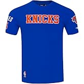 Pro Standard Mens NBA New York Knicks Mikal Bridges #25 Classic Player Short Sleeve Tee Royal Blue M