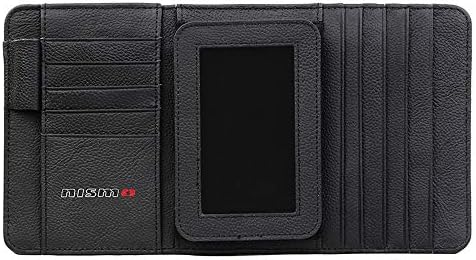 YYD Car Genuine Leather Sun Visor Organiser Board Accessory Storage Holder,Multifunctional Disc Storage clip,NISMO
