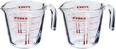 Pyrex Measuring Jug 500ml Multicolor Pack of 2 P586 Borosilicate Glass