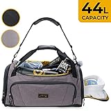Gold BJJ Jiu Jitsu Duffle Bag - Waterproof Pocket for Sweaty Gi, Rashguard, or Shoes - The Perfect Duffel Bag for Martial Arts Gear, Boxing, MMA, and More
