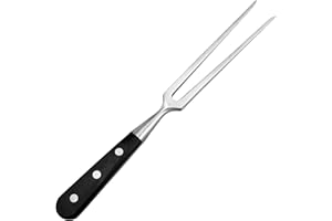 BOHK Heavy Duty Stainless Steel Carving Fork 11.6 Inch BBQ Meat Fork & Serving Fork for Cooking Roasting Meat Shredding (POM 