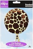 Anagram International Giraffe Foil Packaged Balloon, 18"