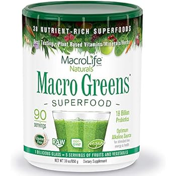 MacroLife Naturals Macro Greens Superfood - 30oz - 90 Servings
