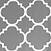 Flamingo P Moroccan Valance Curtain Short Window Treatment for for Kitchen Living Dining Room Bathroom Kids Girl Baby Nursery Bedroom (Gray - 52