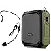 Voice Amplifier Portable with Wired Headset Microphone 18W 4400mAh Support Bluetooth Speaking Recording Waterproof Powerbank for Outdoors Teachers Tour Guide Whisper M800