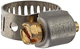 Breeze Miniature Stainless Steel Hose Clamp, Worm-Drive, SAE Size 4, 7/32" to 5/8" Diameter Range, 5/16" Bandwidth (Pack of 10)