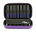 Essential Oil Carrying Case - Travel Cases for Roller Bottles. Best for Protecting Rollers and Organizing Your Oils on the Go. Carry up to 14 Rollons. Includes Bonus Sample Drams Holder (Purple). primary