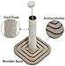 Mr. Peanut's Couch Saver Premium Cat Scratching Post with Built in Interactive Marbles - Durable Sisal Material Keeps Kitten Claws Active & Protects Your Furniture - Includes Interactive Marbles