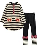 Ancia Baby Girl Kids Toddlers Long Sleeve Top Pant Legging Set