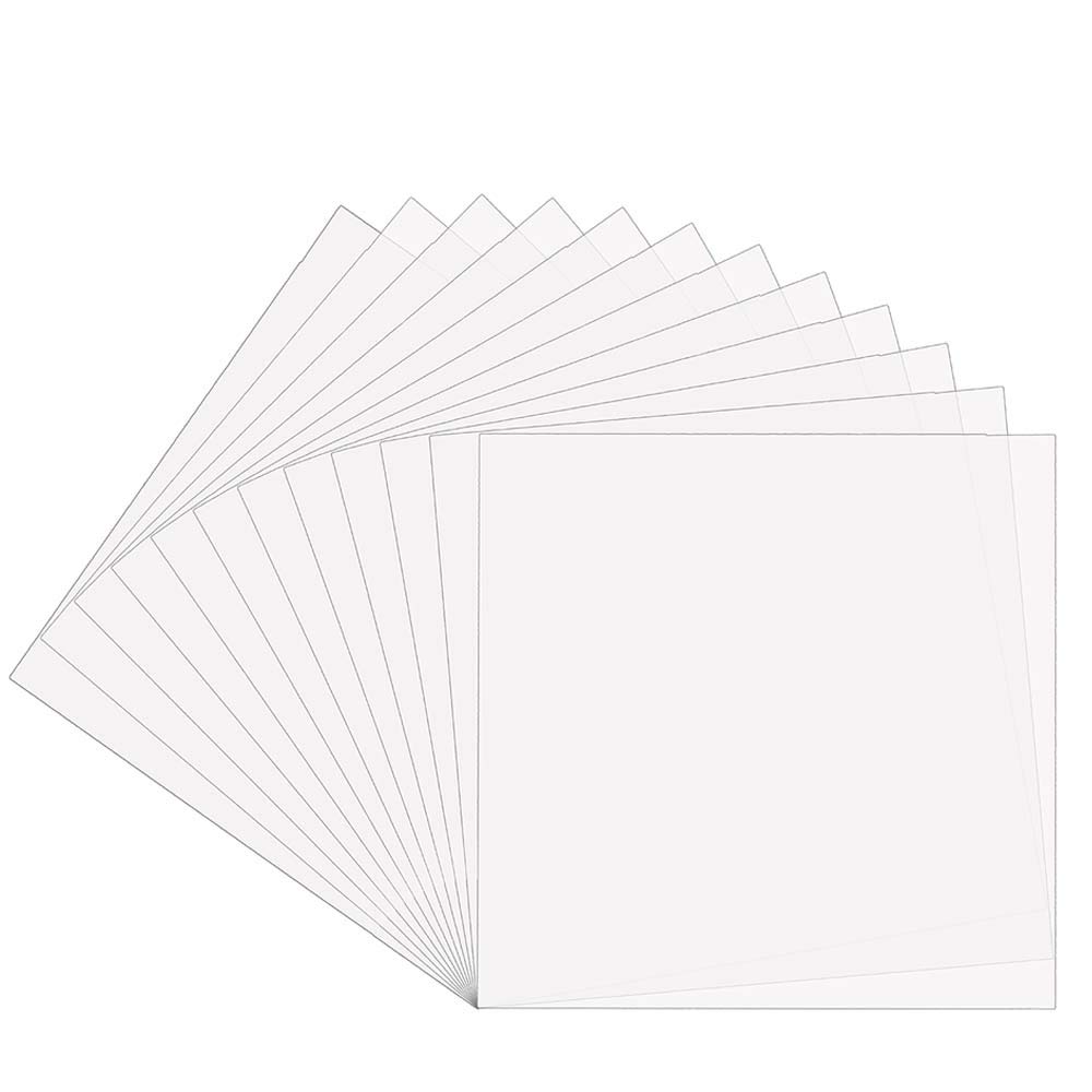 12Pcs 7mil Blank Stencil Sheets, 12 x 12 inch Mylar Template Stencil Material for Cricut & Silhouette Machines — image 1