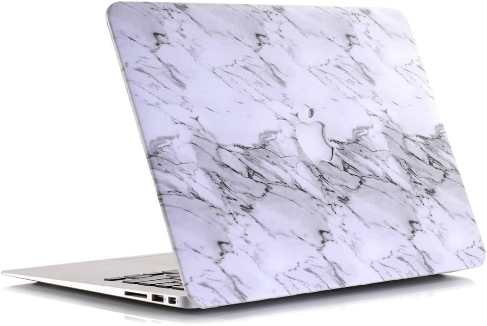 dggr Case Compatible with MacBook Pro 16 Inch (2019 Release) Protective Smooth Soft-Touch Hard Shell Laptop Case Cover for MacBook Pro 16 Inch, White Marble
