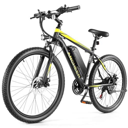 electric bicycle ancheer 27.5'' Bike 500W(Peak 750W) Electric Mountain Bike, 55 Miles Range & 22 MPH, 3H Fast Charge, 48V/10.4Ah Removable Battery, Electric Bike for Adult 21 Speed : Sports & Outdoors The waterproof and dust Ancheer Electric Bike | Commuting