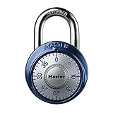 Master Lock 1561DAST Combination Dial Padlock, With Aluminum Cover, 1-7/8-Inch Wide, Assorted Colors