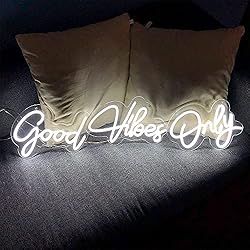 Neon Sign Good Vibes Only Neon Signs Light for Wall