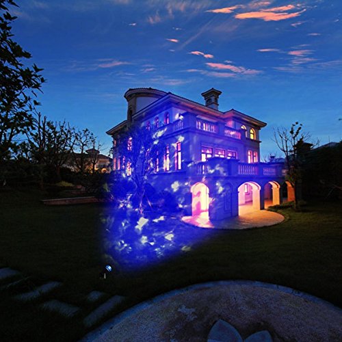 YKSH Kaleidoscope Spotlight 2 in 1 Color Changing Rotating Led Light