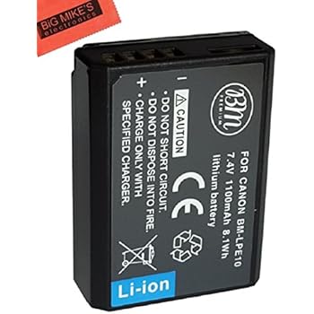 Batteria Canon Eos 1200d Ersatz Akku LP-E10 Mit 1020mAh Fu00fcr Canon EOS 1100D 1200D 1300D 2000D 4000D, EOS Rebel T3 T5 T6, EOS Kiss X50 X70 X80 ACCU Li-ion Batteria 9v Ricaricabile - Foto 2