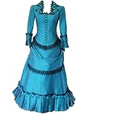 Steampunk Victorian Gothic Cosplay Costume Victorian Bustle Dress Gown Costume Edwardian Evening Dress