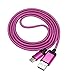 Lucoo Type C Male Connector to Type A Male Data Cable For ZTE Zmax Pro Z981(Hot Pink)