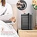 Space Heater, OPLAR Portable Electric Heater for Indoor Office Bedroom Small Space Room Use, Auto Oscillating, 800/1500 Watts Quiet Operation Heater