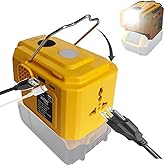 UUIRSTY 200W Power Inverter for Dewalt 20V DC 20V to AC 110-120V Battery Inverter, Battery Powered Outlet with 1 USB Ports & 1 Type-C & 1 AC Outlet,LED Portable Power Station Charger Adapt