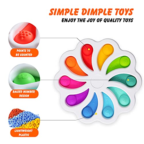 Flower Dimple Fidget Toys, A Simple Dimple Fidget Toy Set, Mini Dimple Toy Suit Easy To Use