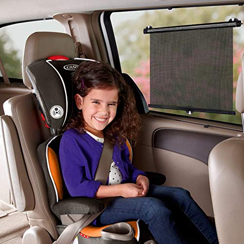 Maxesla Car Window Shade 2 Pack Car Sun Shade for Side Automotive Windows Shades Blocking UV Rays Sun Visor Protector, Good Care for Your Baby and Kids