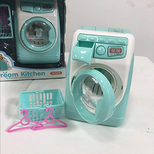 Coherny Mini Simulation Dollhouse Furniture Washing Machine Kitchen Toys Kids Children Play House Toy Washing Machine Gift for Children