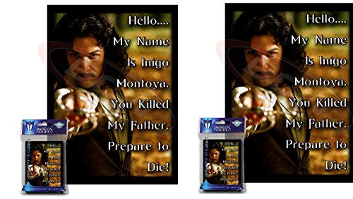 100 INIGO MONTOYA Deck Protectors COMBO Max Protect GLOSS Sleeves 2-Packs - Standard Magic the Gathering Size "Hello, my name is Inigo Montoya. You killed my father. Prepare to die!"