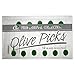 Global Decor 1675 12-Piece Glass Olive Pick Set