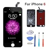 LCD Display Screen Replacement for iPhone 6 4.7 inch Touch Digitizer Assembly Screen with Tool Kit(Black)