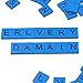200 Wood Letter Scrabble Tiles - Blue Color - 2 Complete Sets - Game Replacement Crafts Weddings Scrapbooking