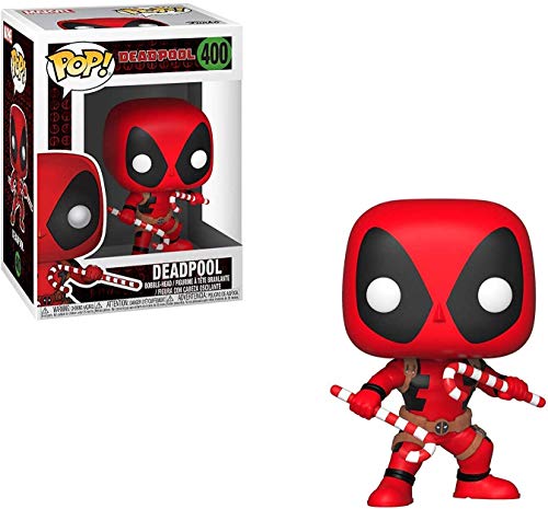Funko Pop! Marvel: Holiday - Deadpool with Candy Canes Vinyl Figure (Includes Pop Box Protector Case - //coolthings.us
