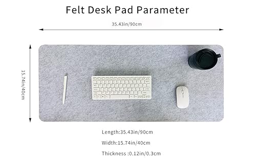 Non-Slip Felt Desk x Extra Large Felt Desk Mat