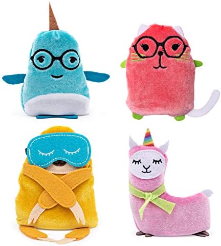 Kinetic Sand Squeez'meez 4-Pack, Plush 