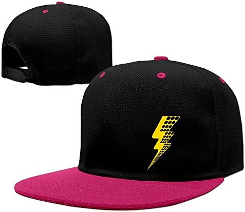 DCM500 Unisex Lightning Unisex Fashion Cool Snapback Hip-hop Caps Sun-hats Adjustalbe 17-23 Inches Pink