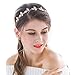 Unicra Wedding Headband for Bride-Bridal Greek Goddess Headpiece for Wemen Leaf Branch Dainty Bridal Hair Crown Head Dress Boho Alice Band