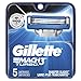 Gillette Mach3 Turbo Men's Razor Blade Refills, 5 Count, Mens Razors / Blades