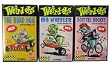 3 Pk Weird Ohs Static Monster Model Kits Big Wheeler The Road Hog and Scuttle Bucket By Hawk Skill Level 2