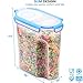 Extra Large Cereal Containers Storage Set - [2 Pack,168oz. 21 cup] Airtight Silicone Sealed Locking Lids extents freshness - Space Saving Kitchen Pantry Containers - Food storage containers For Flour.